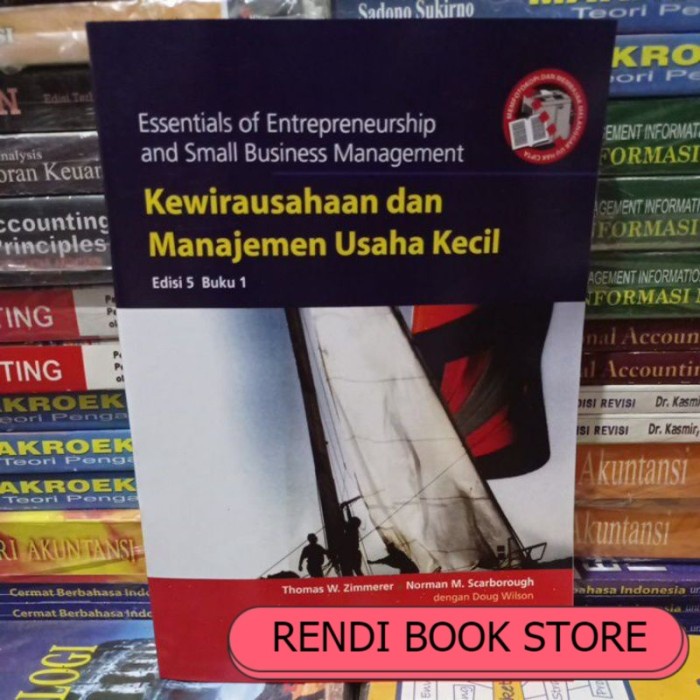 Jual Kewirausahaan Dan Manajemen Usaha Kecil Edisi 5 Buku 1 By Zimmerer ...