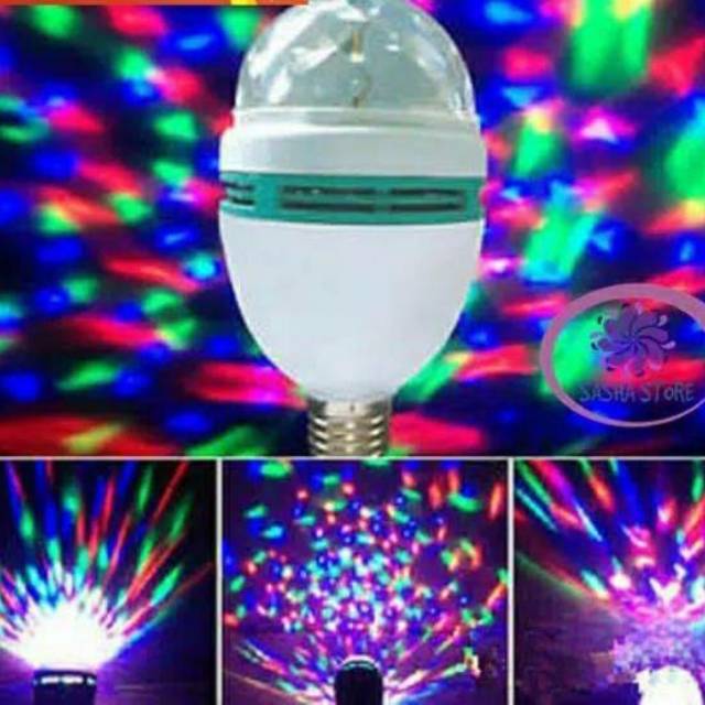 Jual Lampu Disko Disco Full Warna Led Putar Colour Rainbow Shopee Indonesia