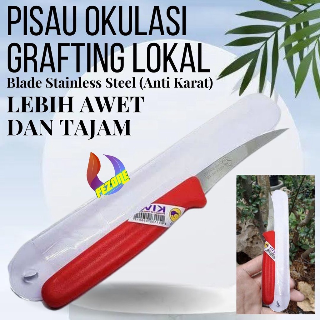 Jual Pisau Grafting Stek Okulasi Cangkok Sambung Pucuk Fezone Shopee