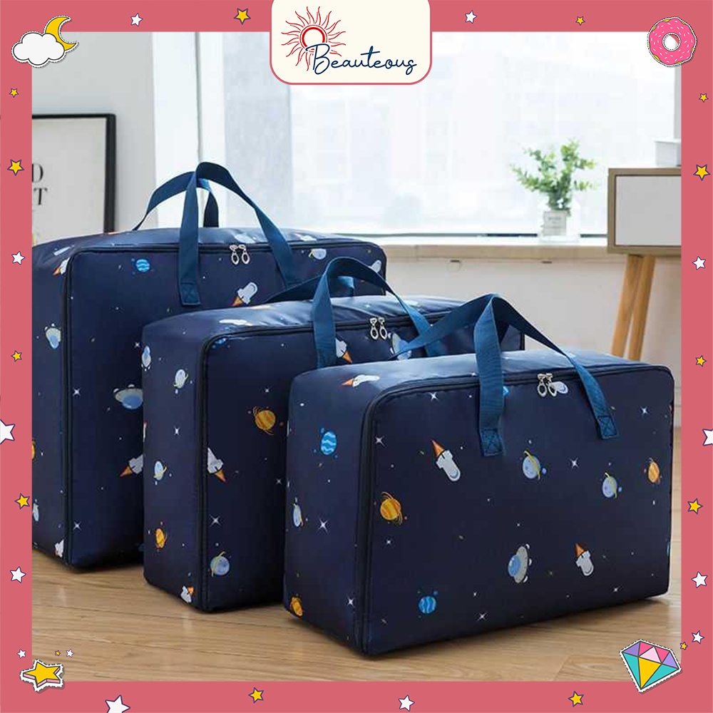 Jual Tas Travel Bag Foldable Lipat Besar Cover Selimut Waterproof Bag