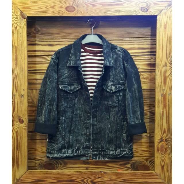 Jual Jaket Jeans Pria / Jaket Jeans Cewek /Jaket Dilan Sobek Distro
