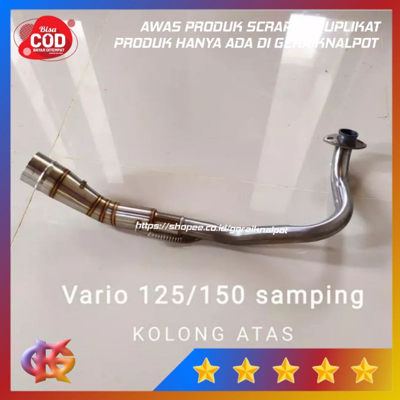 Jual Pipa Leher Knalpot Vario 150 Kolong Full Stainless Leheran Vario 125 Old New Cbs Bawah 1725