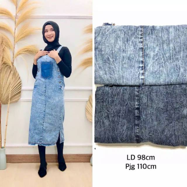 Ootd overall jeans hijab hotsell