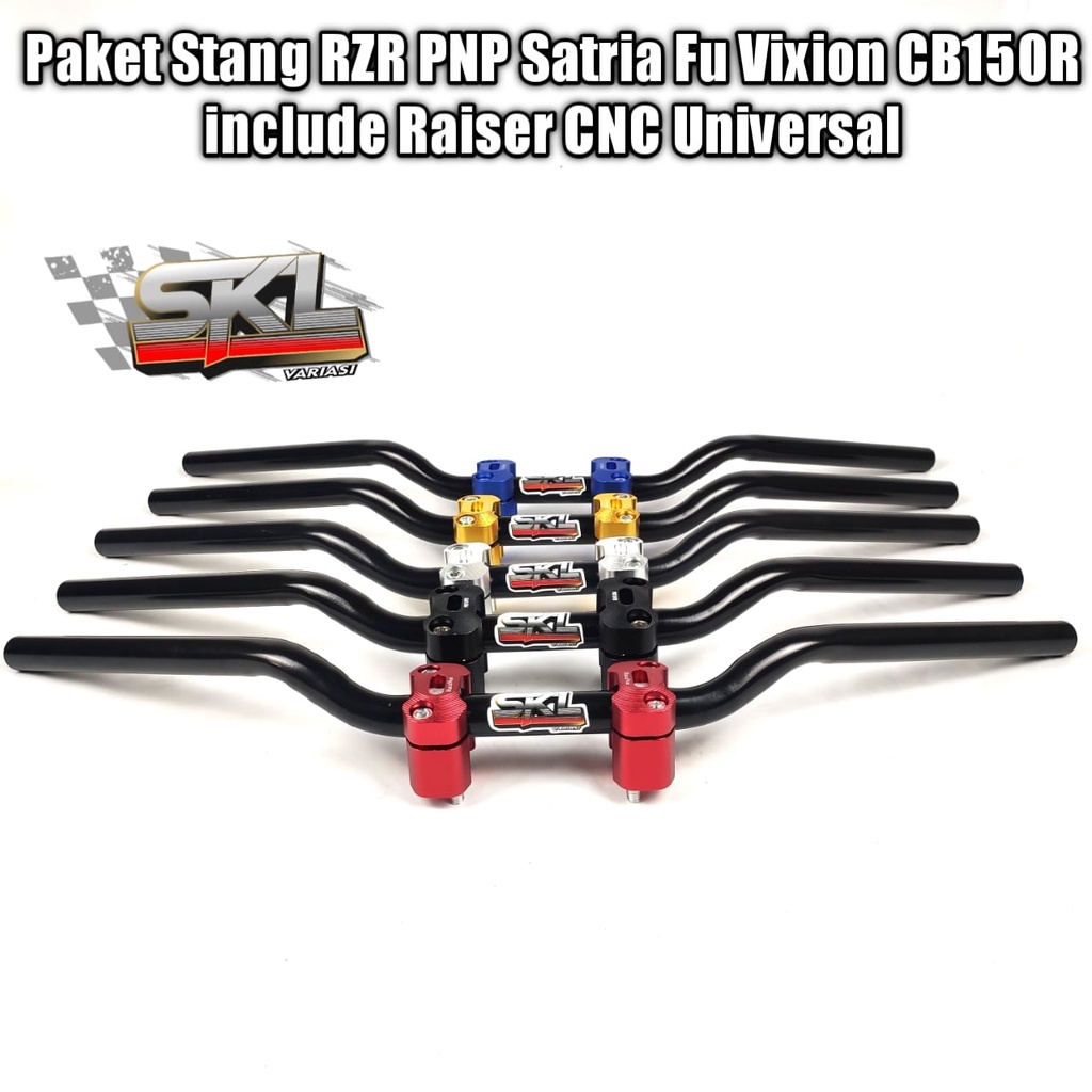 Jual Paket Stang RZR Custom Balap Roadrace include Raiser CNC Universal ...