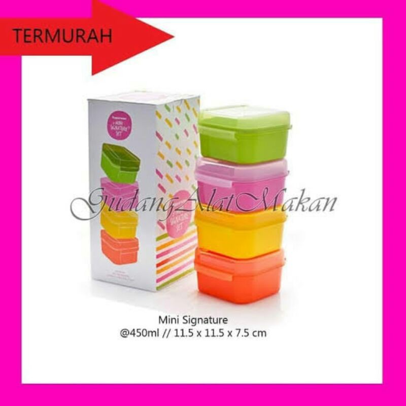Jual Tupperware mini signature 4pcs | Shopee Indonesia