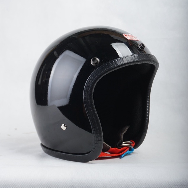 Jual Brap Helmet 500 TX Basic - Black Glossy - Helm Retro Classic Artisan |  Shopee Indonesia