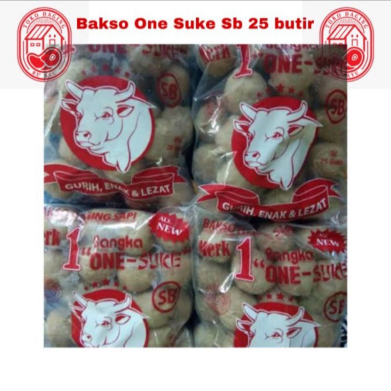 Jual Bakso Sapi One Suke Sb 25 Butir Murah Enak Super Polos Shopee