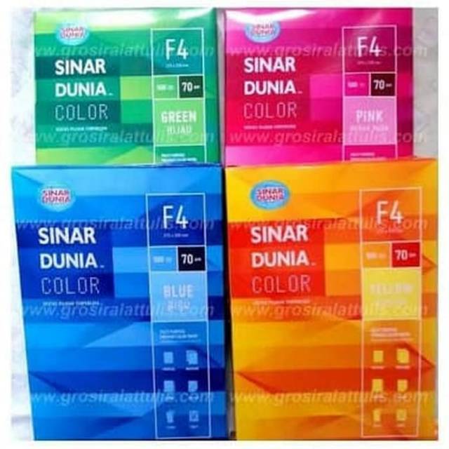 Jual Kertas HVS Warna F4 70gsm | Shopee Indonesia