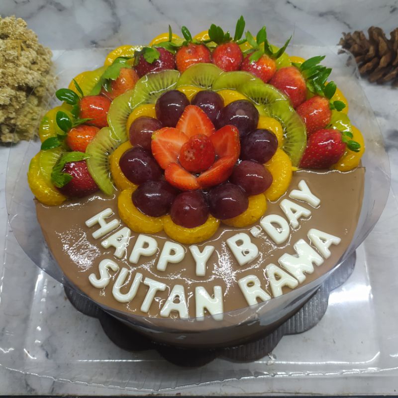 Jual Puding Ulang Tahun Topping Half Buah 22cm | Shopee Indonesia