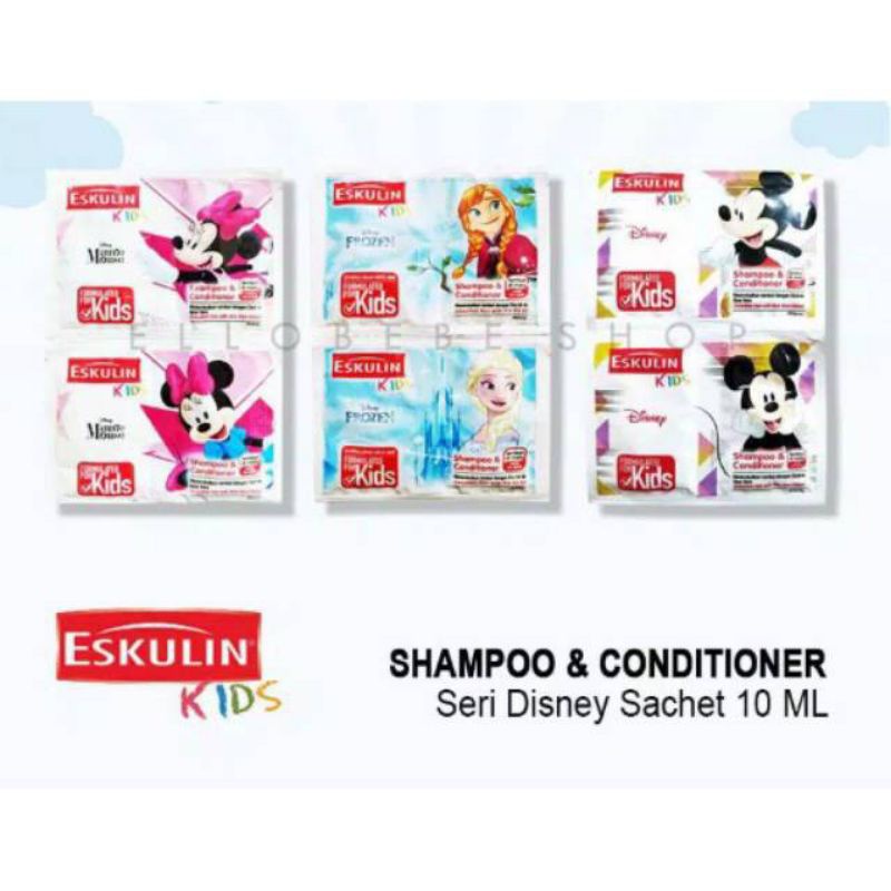 Jual Eskulin Kids Shampo Sachet Isi (12x10ml) | Shopee Indonesia