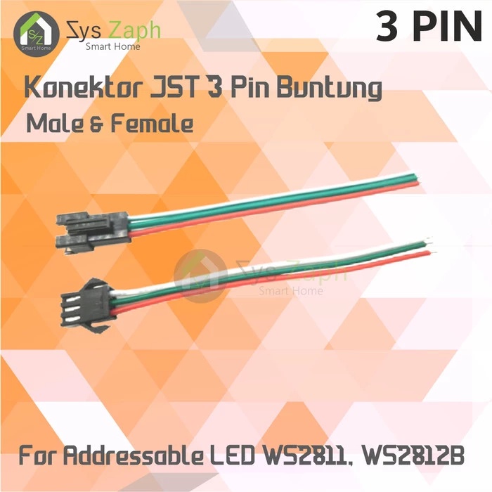 Jual Kabel Konektor Addressable Led Strip Argb Jst Sm Pin Ws