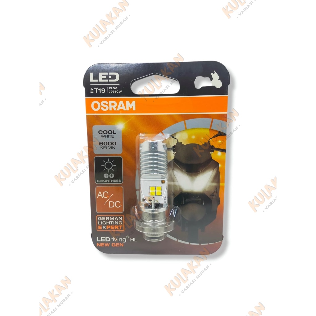 Jual Osram LED T19 M5 K1 Lampu Utama Motor H6 Putih AC DC LED Bebek Matic