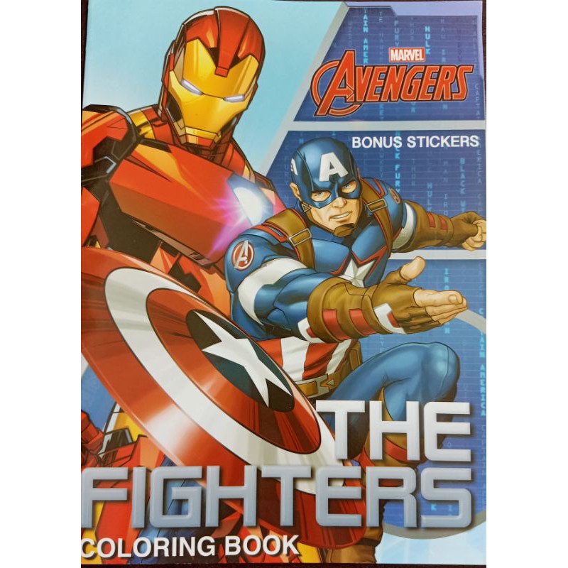 Jual Buku Mewarnai / Coloring Book Marvel Avengers " The Fighters