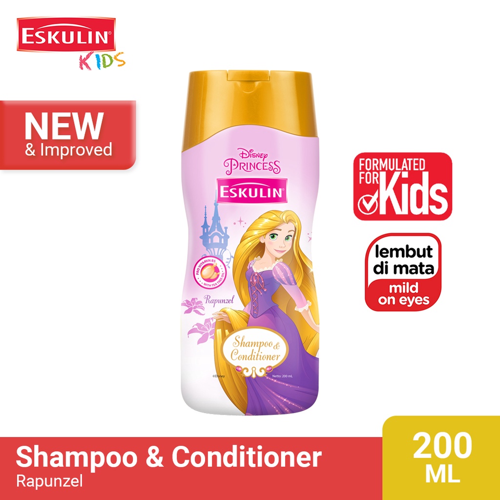 Jual Eskulin Kids Shampoo & Conditioner Rapunzel 200ml | Shopee Indonesia