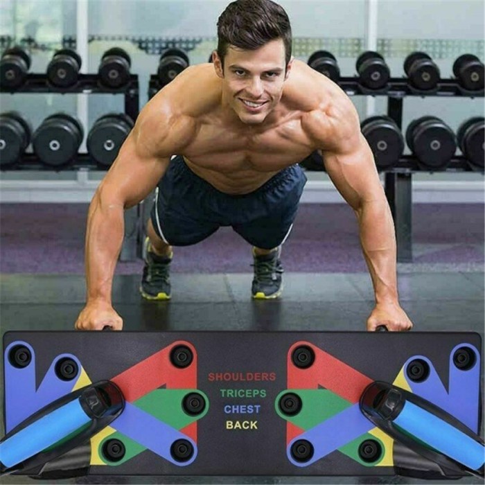 Jual Papan alat bantu Push Up Rack Board Fitness Workout Gym | Shopee ...