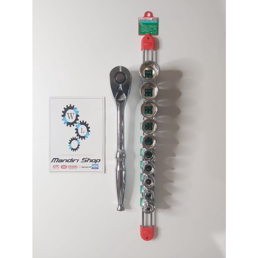 Jual PAKET KUNCI SHOCK SET KTC 10 PC KEMBANG 6 DAN RATCHET SQUARE 1/2 ...