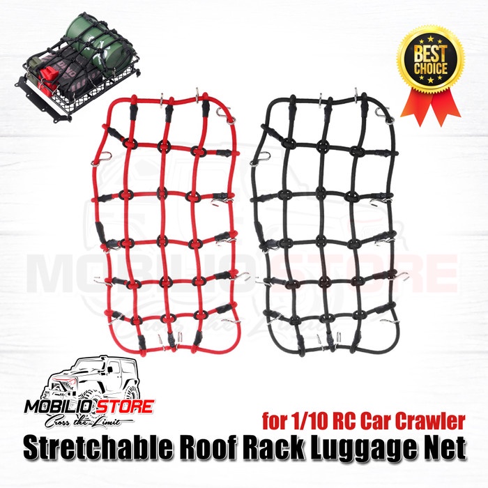 Jual Stretchable Roof Rack Luggage Net RC 1/10 Crawler - Jaring Rak ...