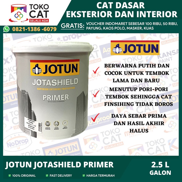 Jual Cat Dasar Alkali Exterior Jotun Jotashield Primer Warna Putih 20 Liter Shopee Indonesia 0124