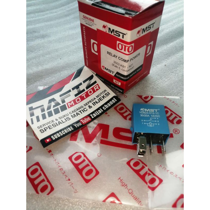 Jual relay kaki 5 relay starter relay pengisian beat scoopy genio MST