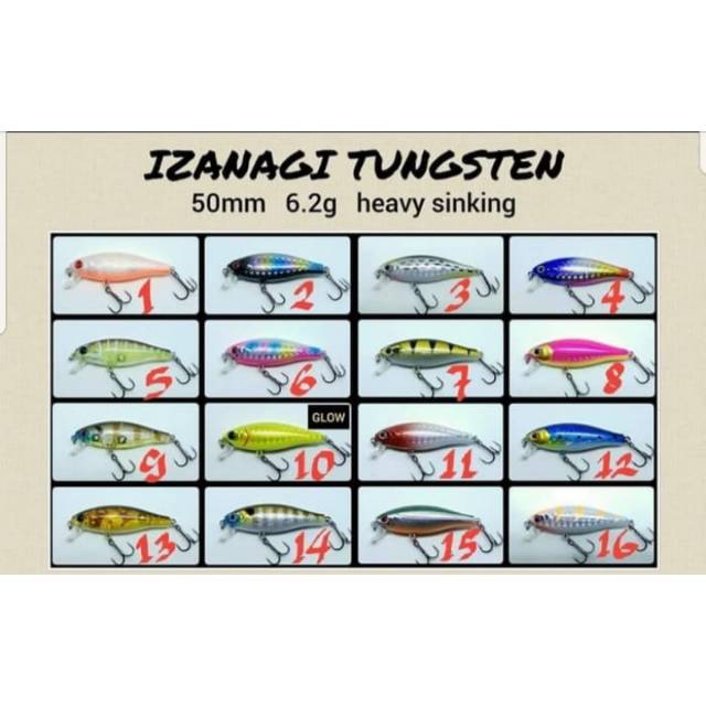 Jual Lure TOMIGO IZANAGI TUNGSTEN (5cm / 6,2gram) HEAVY SINKING ...