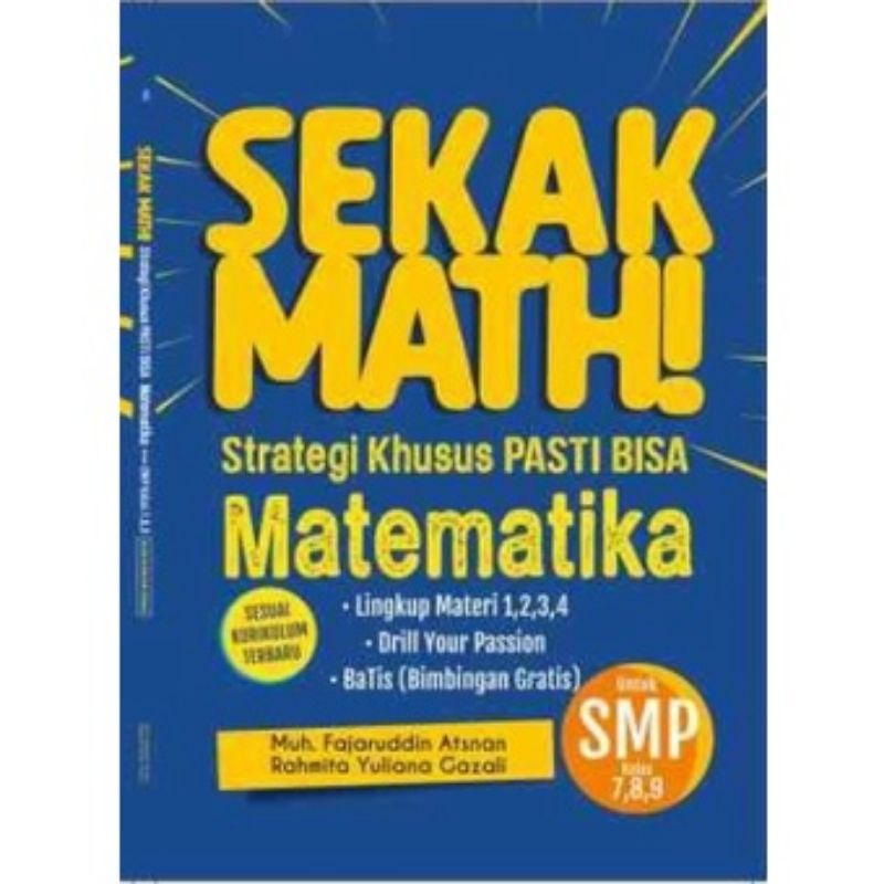 Jual Buku - Sekak Math! Strategi Khusus PASTI BISA Kerjakan Matematika ...