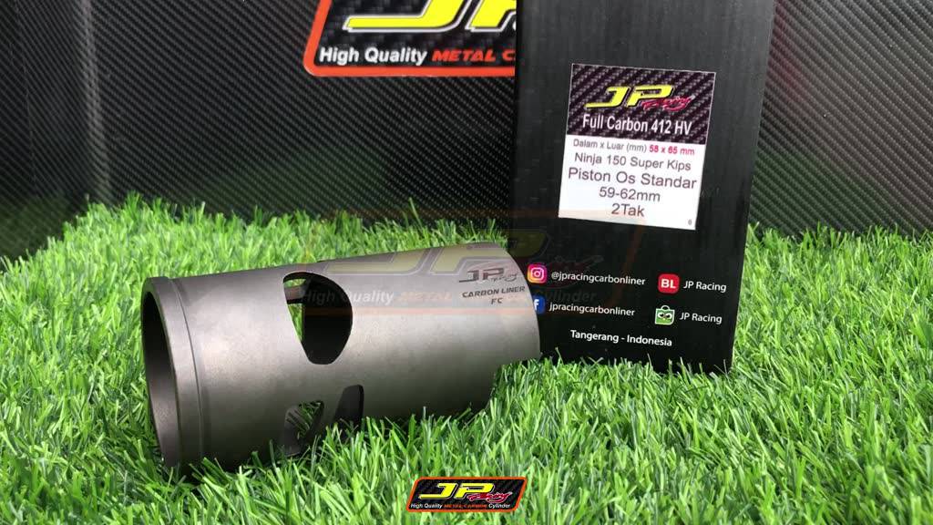 Jual JP Racing carbon liner boring Ninja 150 superkips SEMI CARBON ...