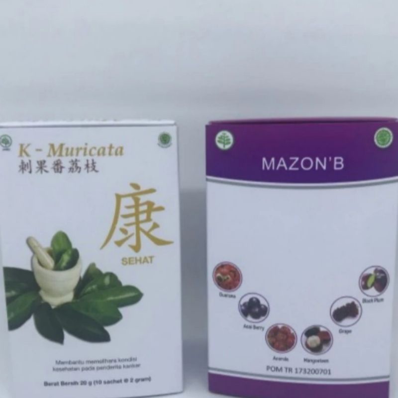 Jual Paket K Muricata Dan Mazon B Obat Herbal Isi Masing Masing 10 ...