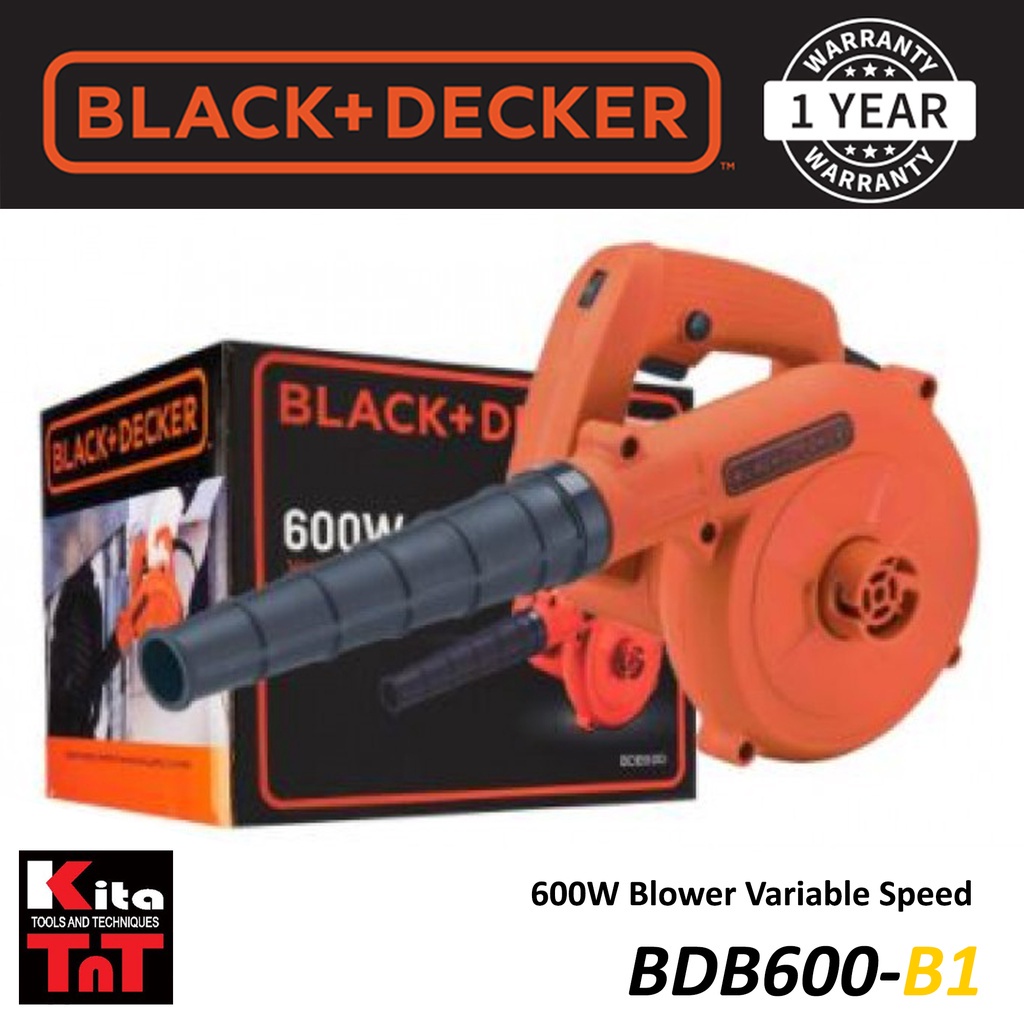 BLACK & DECKER Blower Variable Speed 600W (BDB600-B1)