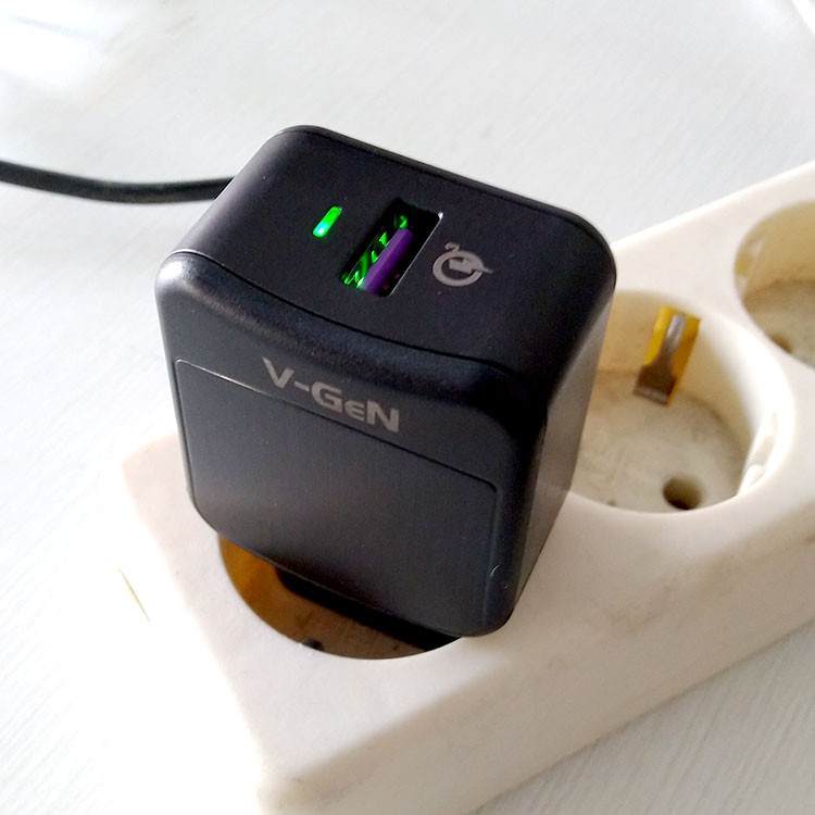Jual Travel Charger VGen VTC1 03 Fast Charging 3A Powerful Quick Charge ...