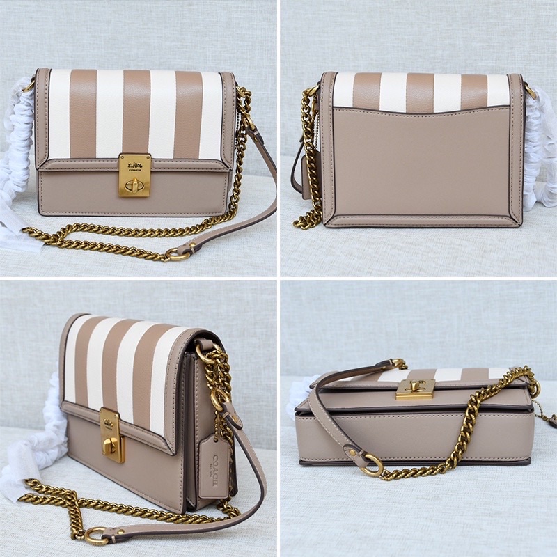 Jual Coach Hutton Shoulder Bag With Colorblock Quilting (739) Shopee