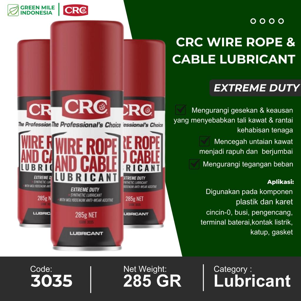 Jual CRC Wire Rope dan Cable Lubricant Pelumas kabel Dan Kawat 285gr