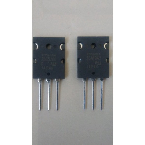 Jual Jual TRANSISTOR TOSHIBA JAPAN ORIGINAL 1 SET 2SA1943 dan 2SC5200