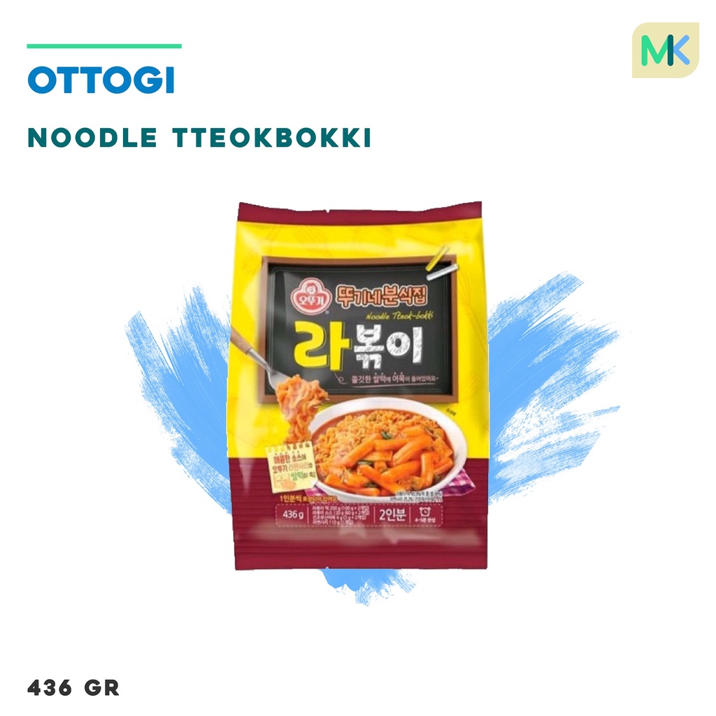 Jual OTTOGI NOODLE TTEOKBOKKI SPICY RICE CAKE WITH NOODLE RABOKKI 436GR