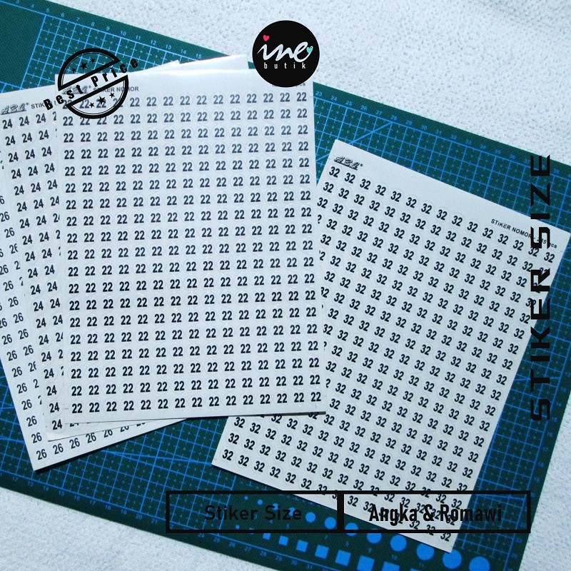 Jual KERTAS TEMPELAN STIKER | STIKER SIZE | SIZE TEMPEL | Shopee Indonesia
