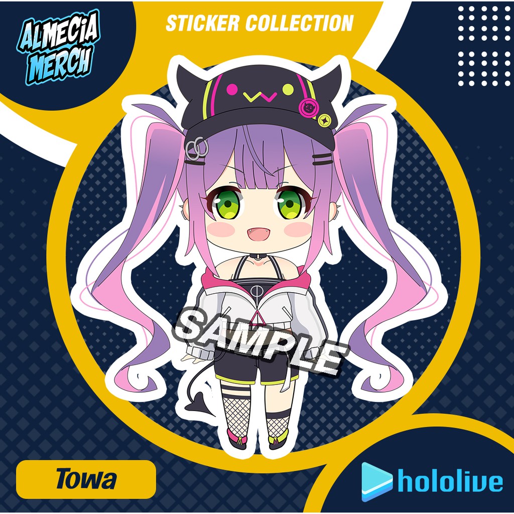 Jual Sticker Hololive JP Tokoyami Towa / Stiker Hp, laptop / Tokoyami ...