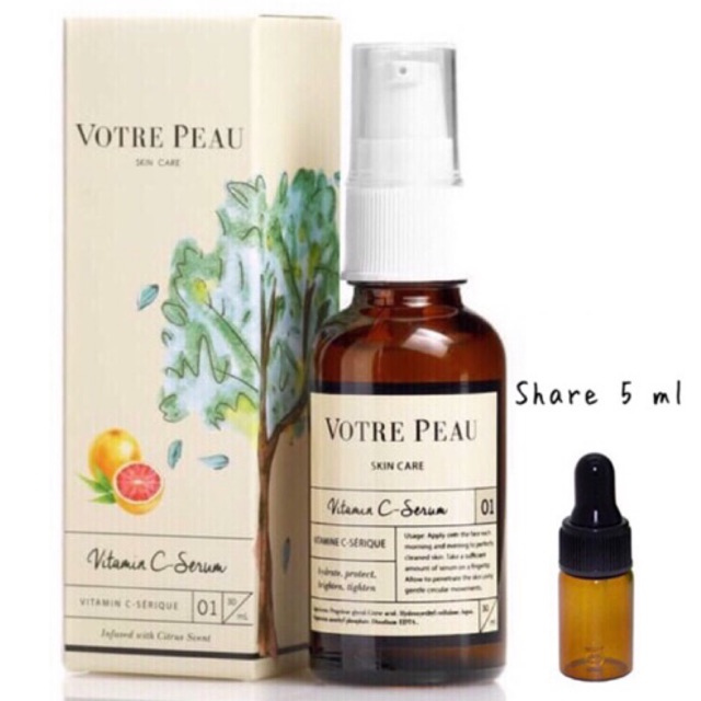 Jual Votre Peau Vitamin C Serum Share 5 ml Shopee Indonesia