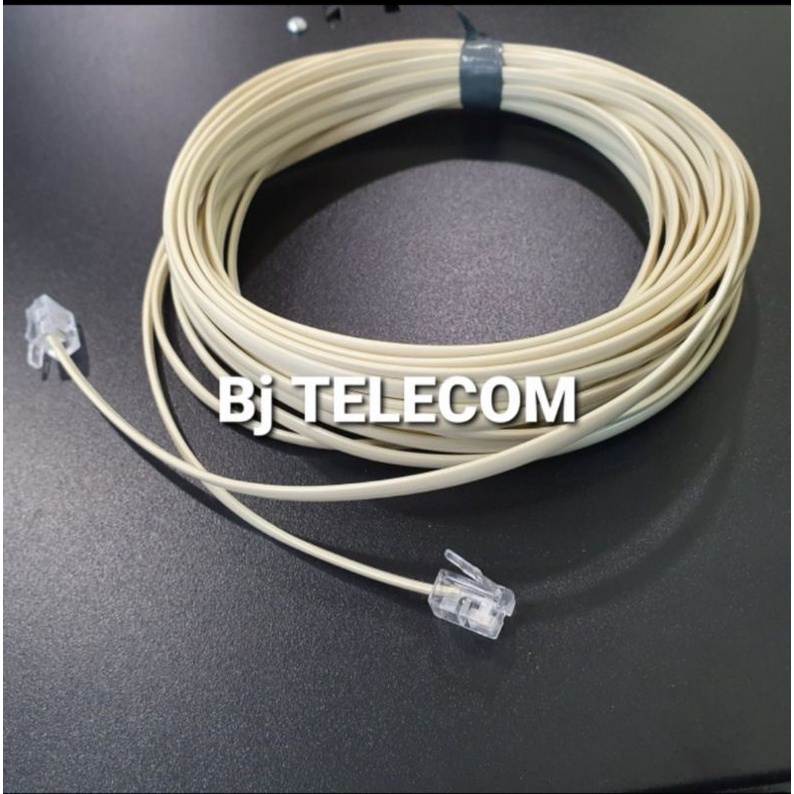 Jual kabel telepon 30meter siap pakai/ kabel line telepon 30 meter ...