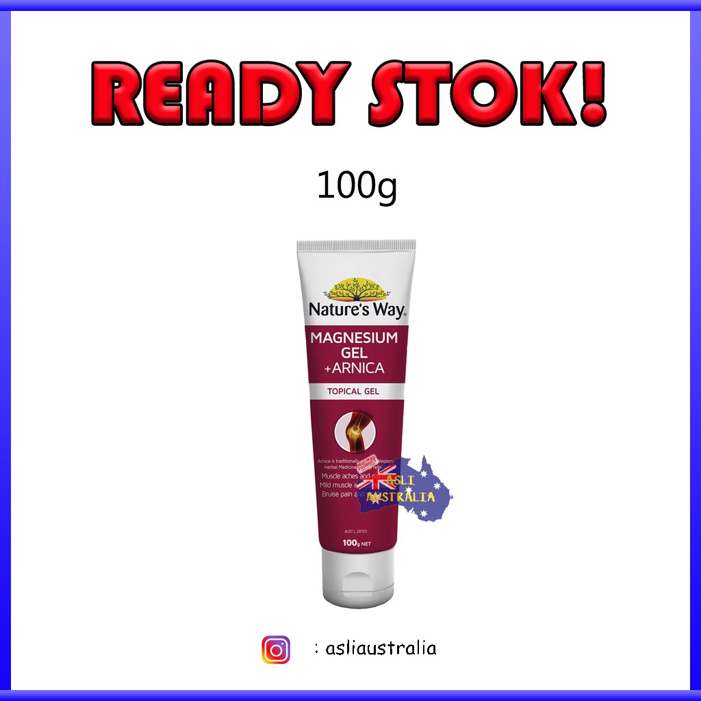 Jual NATURE'S WAY MAGNESIUM GEL + ARNICA 100g AUSTRALIA Shopee Indonesia