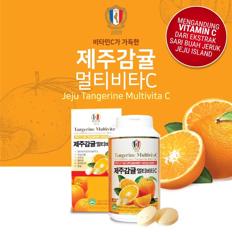 Jual Vitamin Permen Korea Ekstrak Jeruk Jeju 500g Colombin Jeju