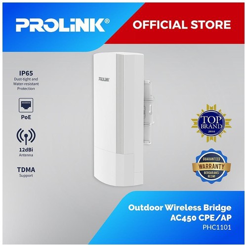 Jual Access Point PROLINK PHC1101 Outdoor Wireless Bridge AC450 CPE/AP ...