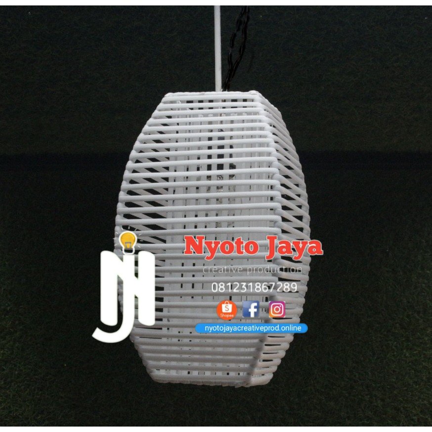 Jual Kap Lampu Lampion Gantung Rotan Sintetis Shopee Indonesia