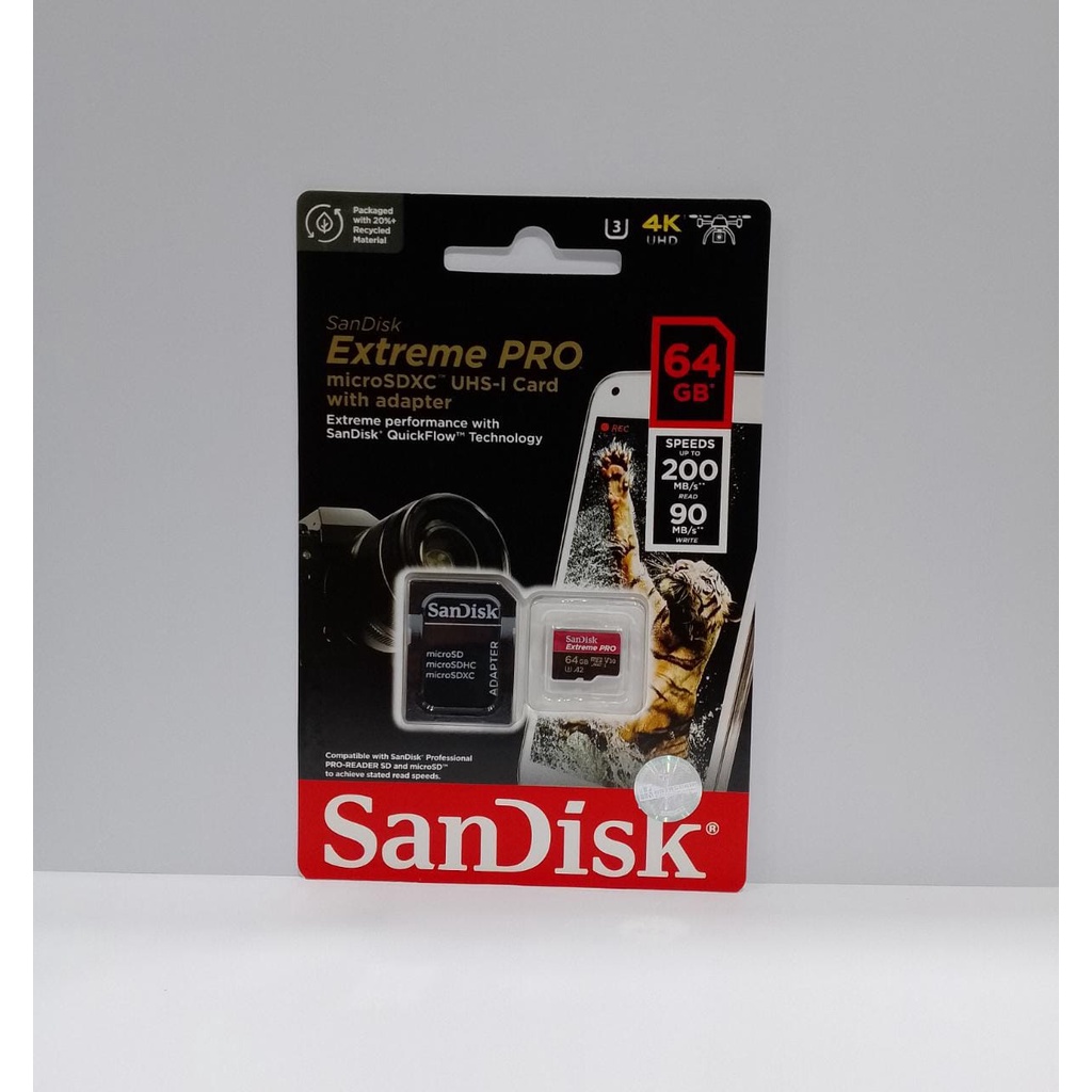Jual Sandisk microsd extreme pro 64GB 200mb/s micro sd extreme pro 64 GB 200MBPS original