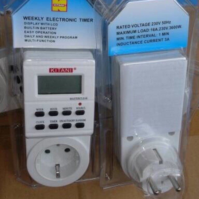 Jual Stop Kontak Timer DIGITAL KITANI / Count Down DIGITAL Timer KITANI ...