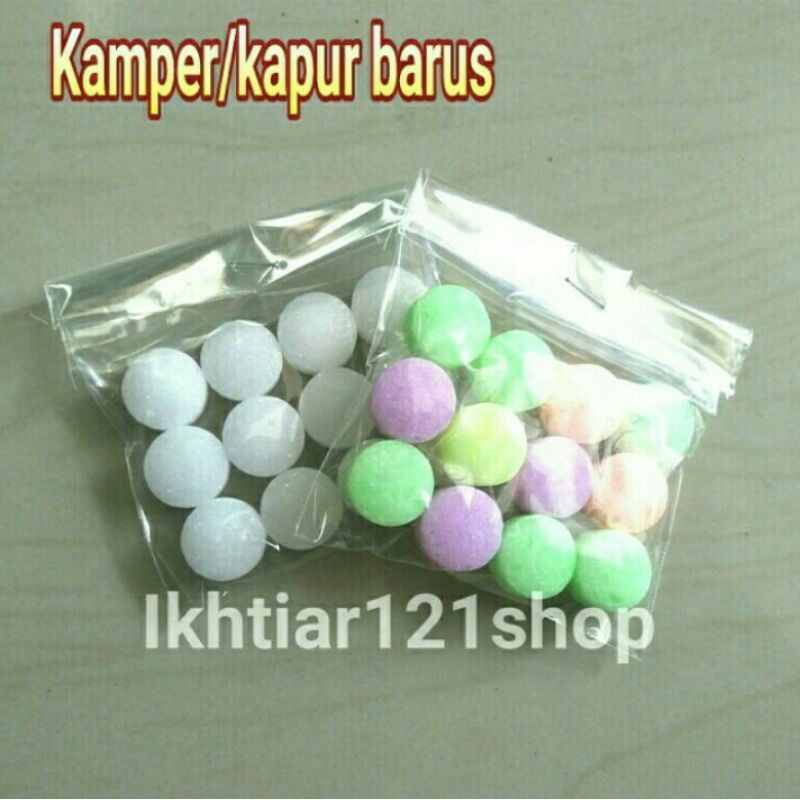 Jual Kapur Barus/Kamper Warna-warni Putih (Random) 1 pack isi 12 pcs ...