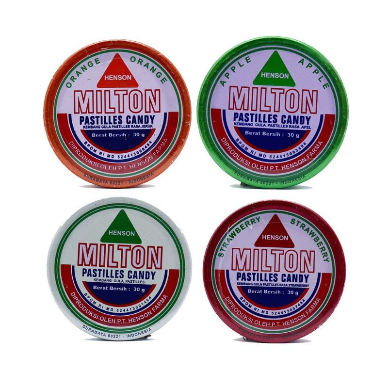 Jual Milton Pastiles Permen kaleng - pelega Tenggorokan Bau Mulut (30 g ...