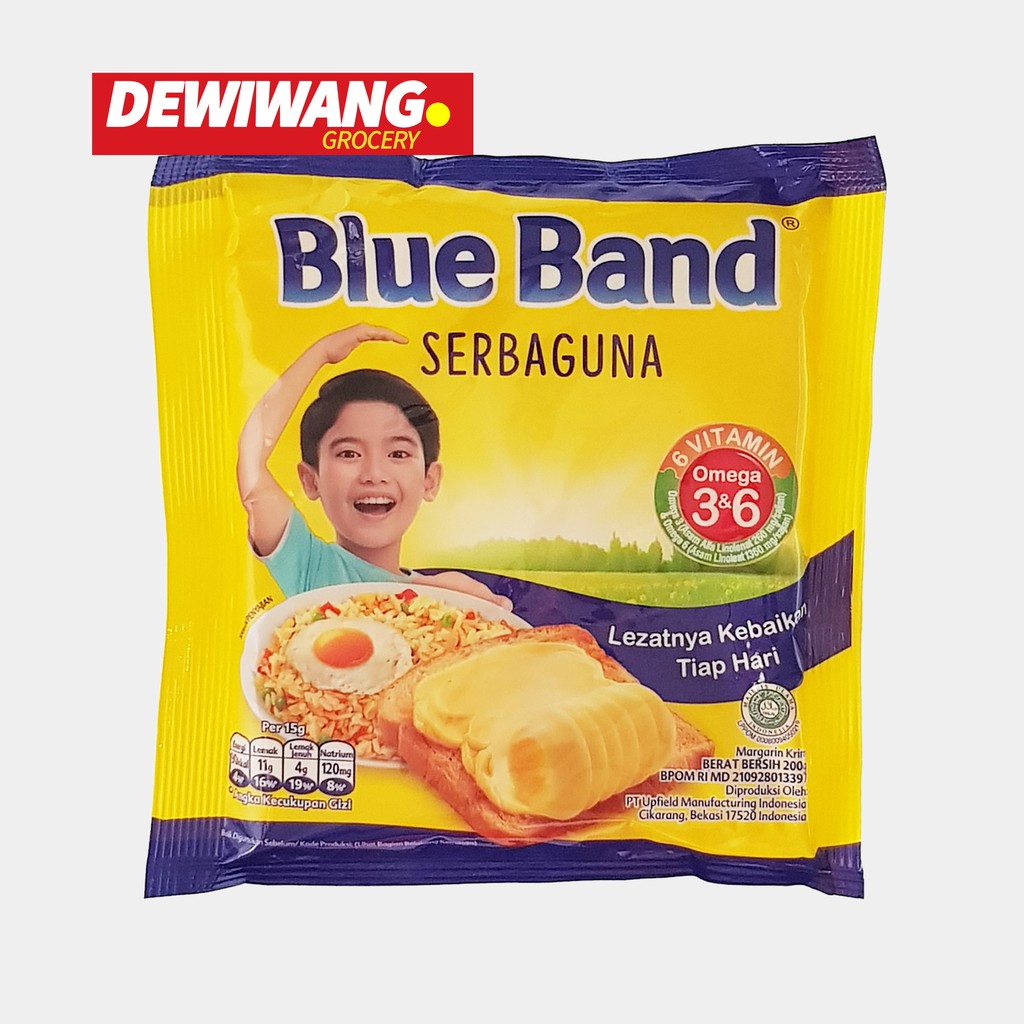 Jual Blue Band Serbaguna 200 Gr - Margarin Sachet 200 Gram Blueband ...