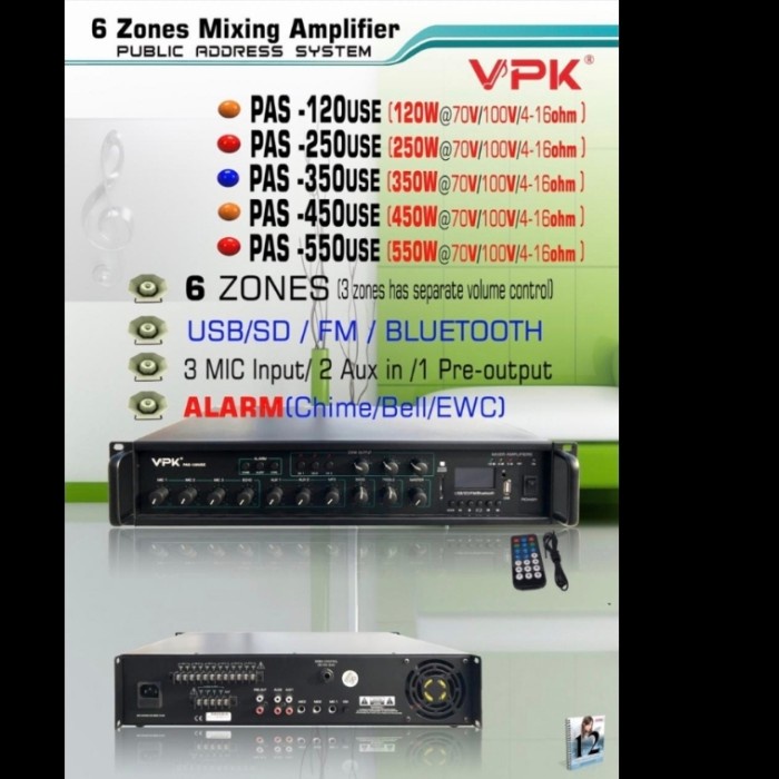 Jual Ampli VPK PAS 450USE Matching 6 zona 450watt NEW | Shopee Indonesia