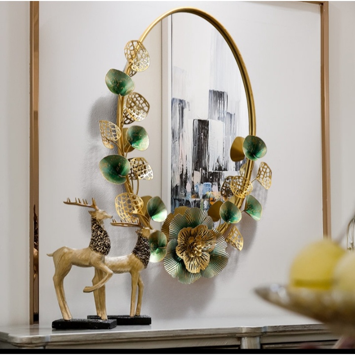 Jual Dekorasi hiasan dinding Amerika restoran cahaya mewah cermin