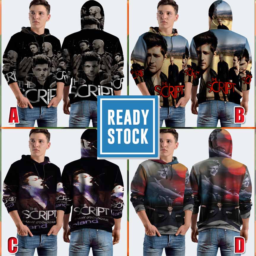 Jual Hoodie The Script Band Fullprint Hoodie Unisex Bahan Polyester ...