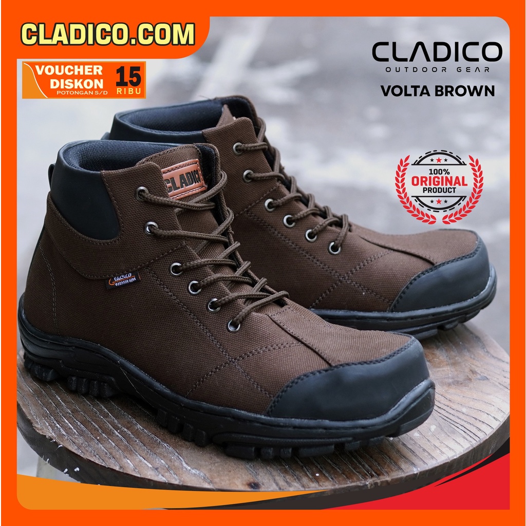 Jual Sepatu Safety Boots Pria Ujung Besi Cladico Volta Original Terbaru Shopee Indonesia